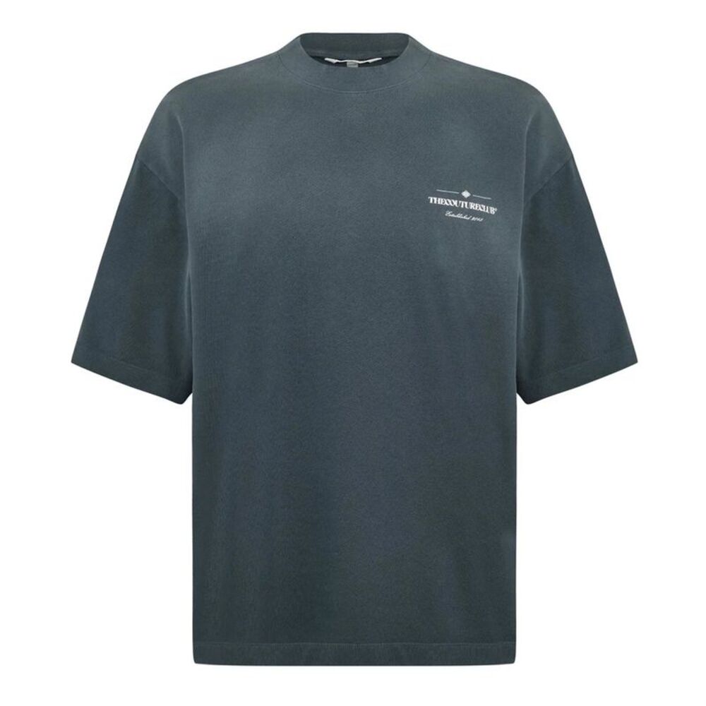 Couture Club Mens Washed Oversized T-Shirt / Black